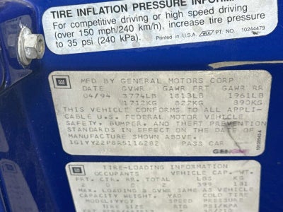 1994 Chevrolet Corvette Base