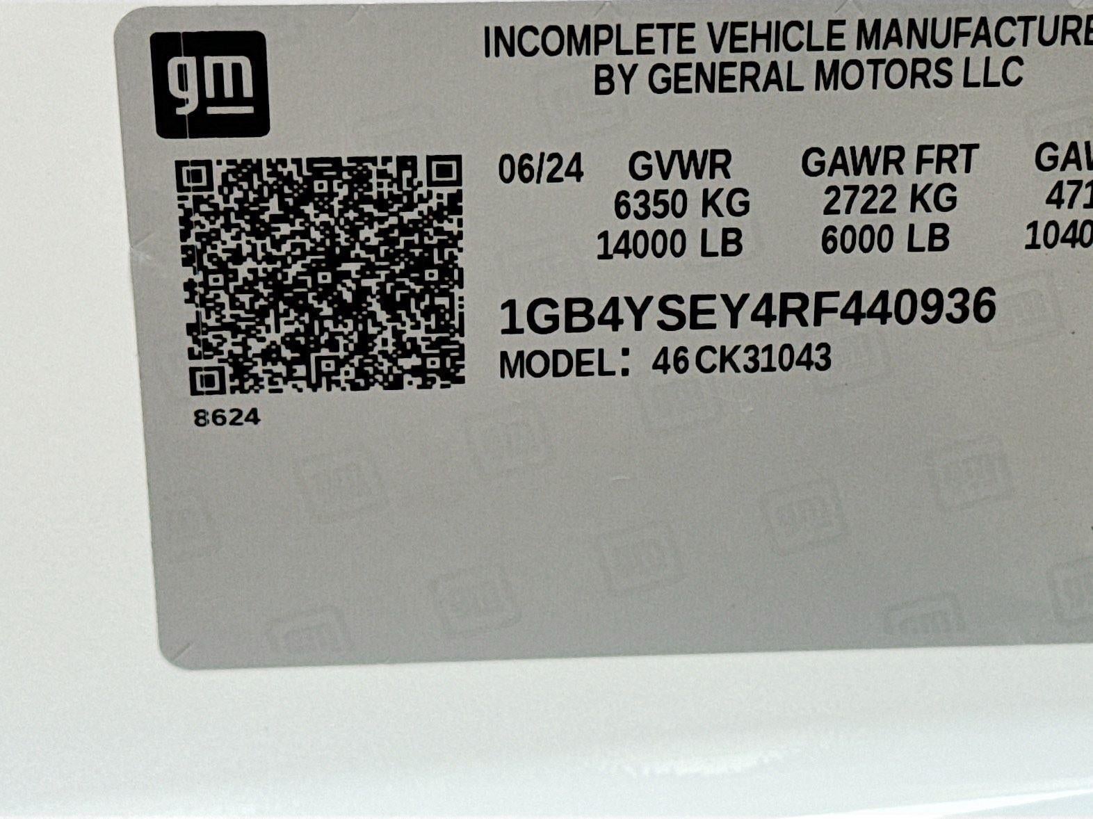 2024 Chevrolet Silverado 3500 HD Chassis Cab Work Truck