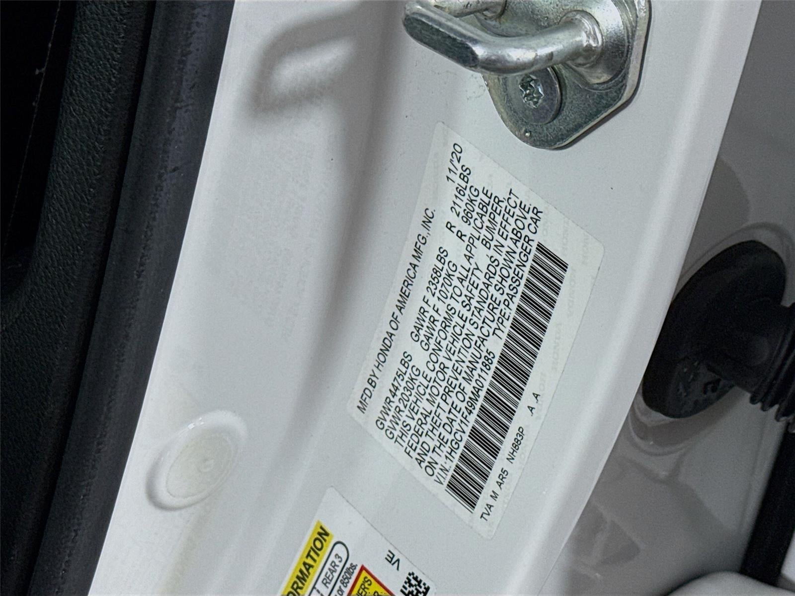 2021 Honda Accord Sedan Sport SE