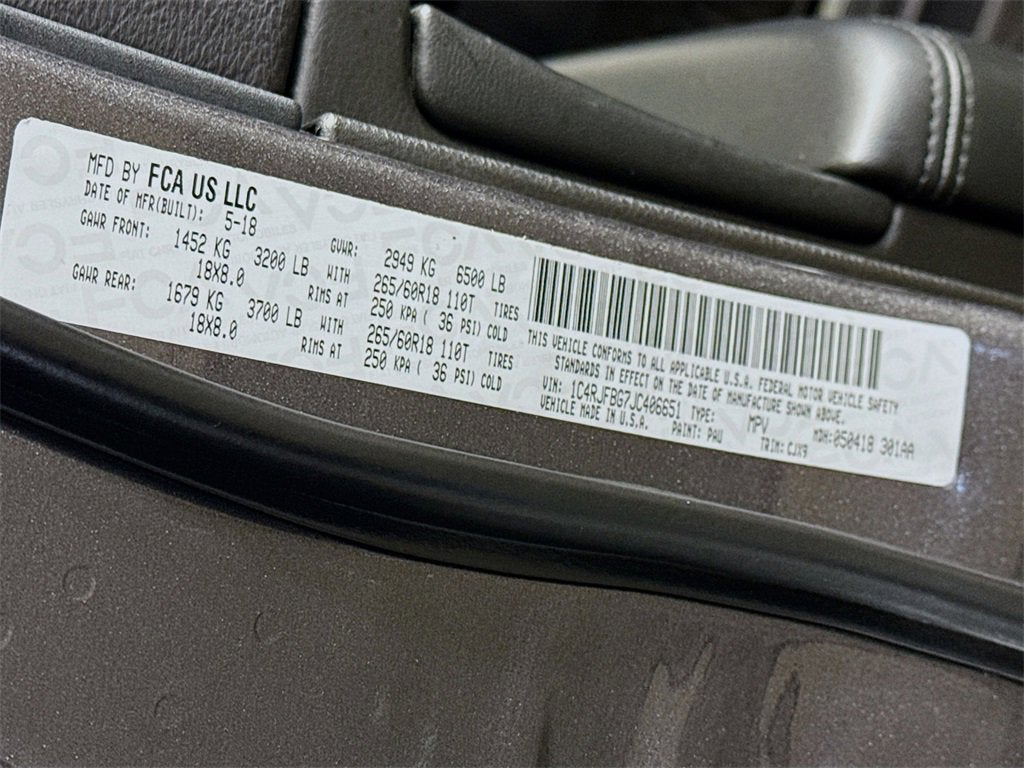 2018 Jeep Grand Cherokee Limited