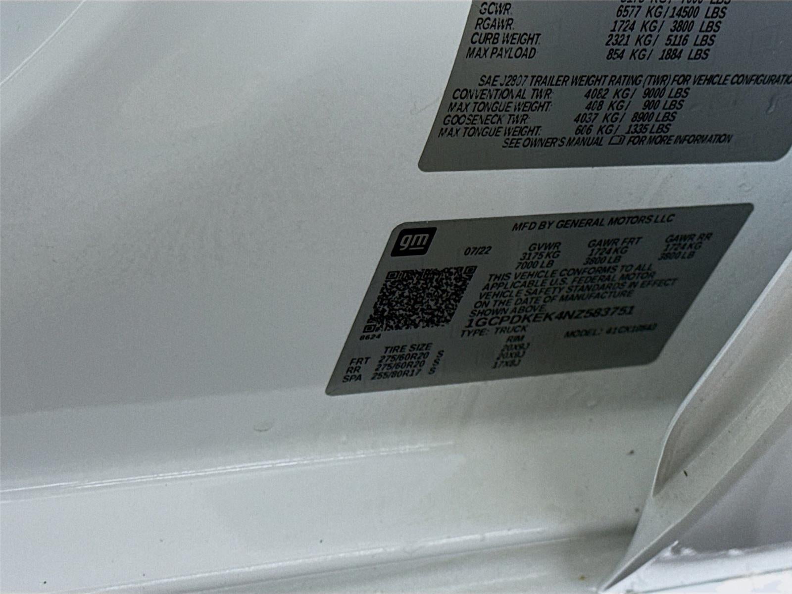 2022 Chevrolet Silverado 1500 LT (2FL)