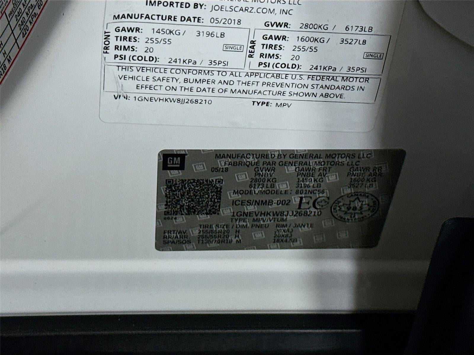 2018 Chevrolet Traverse LT Leather