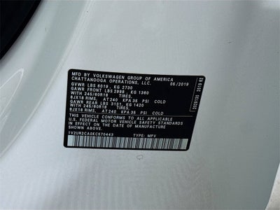2019 Volkswagen Atlas 3.6L V6 SE w/Technology