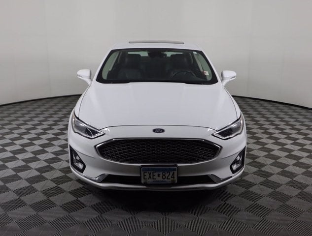 Used 2019 Ford Fusion Hybrid Titanium with VIN 3FA6P0RUXKR106928 for sale in Faribault, Minnesota