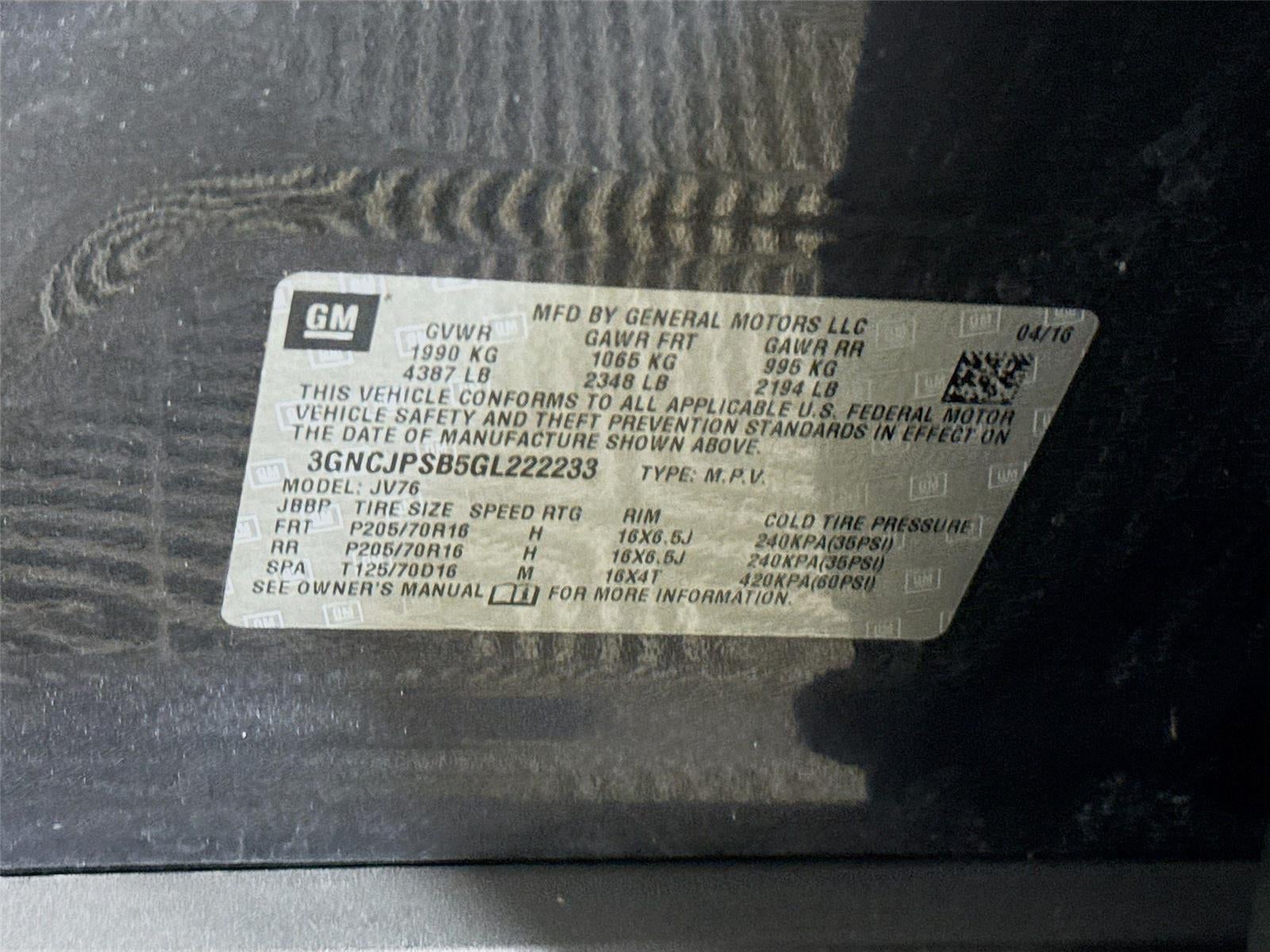 2016 Chevrolet Trax LT